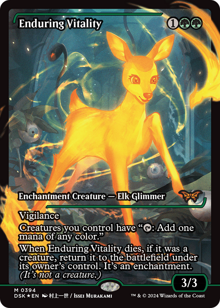 Enduring Vitality (Showcase) (DSK-394)  Foil - Duskmourn: House of Horror: (Showcase)
