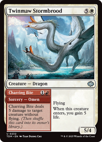 Twinmaw Stormbrood (TDM-232)  Foil - Tarkir: Dragonstorm