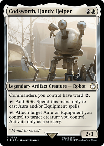 Codsworth, Handy Helper (Surge Foil) (PIP-542)  Foil - Fallout