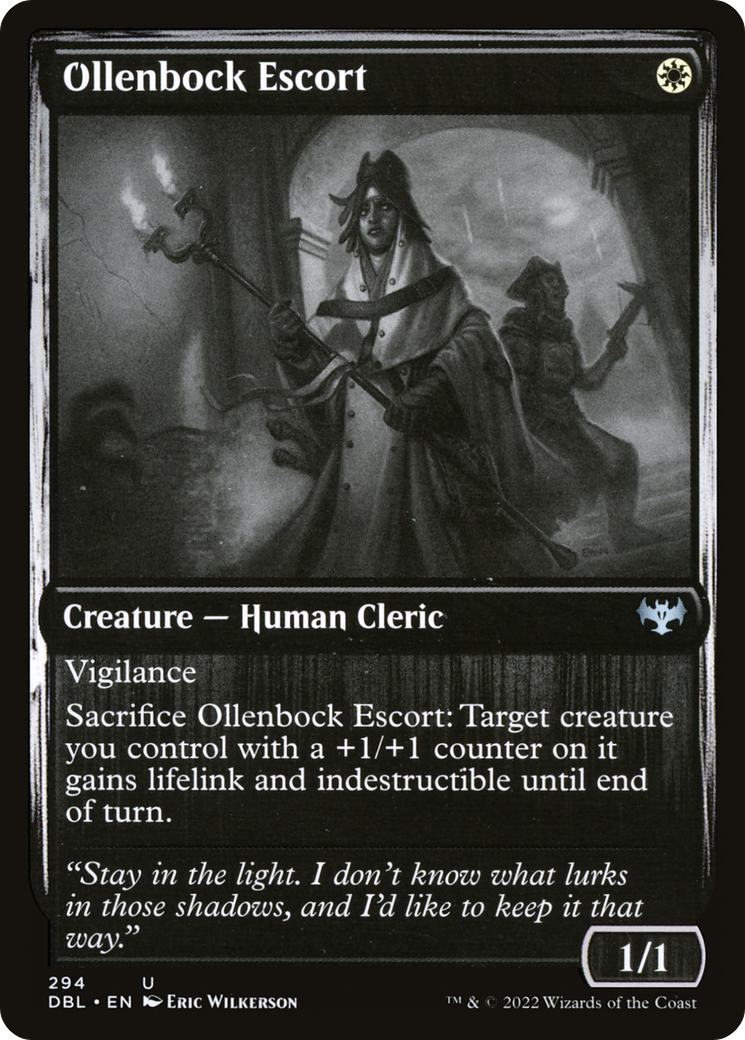 Ollenbock Escort (DBL-294)  Foil - Innistrad: Double Feature