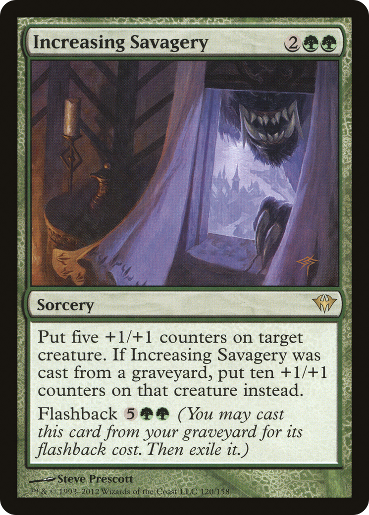 Increasing Savagery (DKA-120)  Foil - Dark Ascension