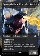 Spacegodzilla, Death Corona - Void Beckoner (IKO-373A)  - Ikoria: Lair of Behemoths / Spacegodzilla, Void Invader (Borderless)