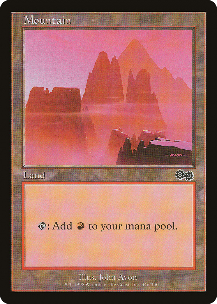 Mountain (346) (USG-346)  - Urza's Saga