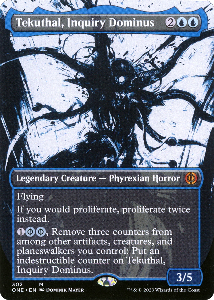 Tekuthal, Inquiry Dominus (Showcase) (ONE-302)  - Phyrexia: All Will Be One: (Showcase) (Borderless)