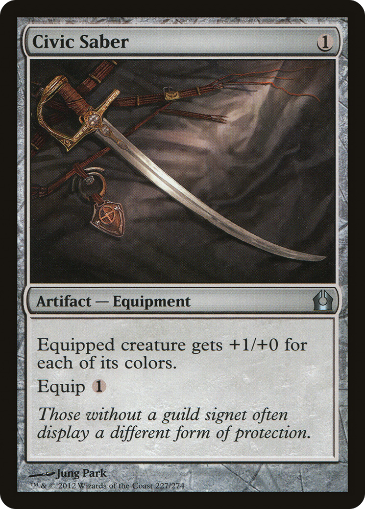 Civic Saber (RTR-227)  Foil - Return to Ravnica