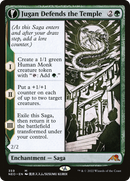 Jugan Defends the Temple (Showcase) (NEO-359) - Kamigawa: Neon Dynasty: (Showcase, fandfc) Foil
