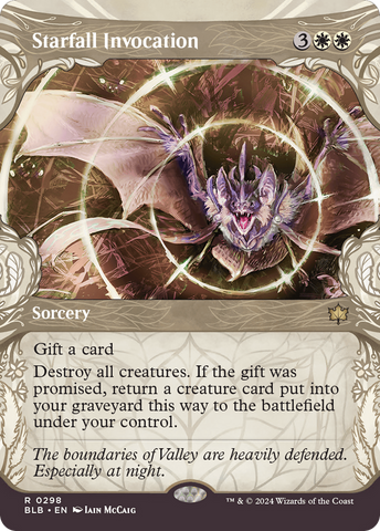 Starfall Invocation (Showcase) (BLB-298)  - Bloomburrow: (Showcase) (Borderless)