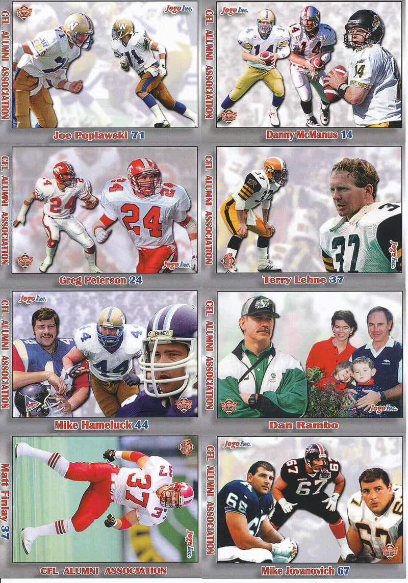 2013 Jogo CFL Alumni Association Series 3 Set of 21 Cards (