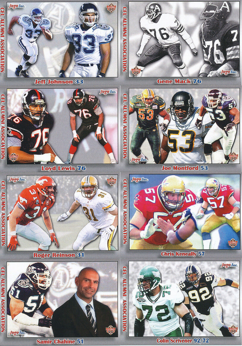 2015 Jogo CFL Alumni Association Series 9 Set of 20 Cards (