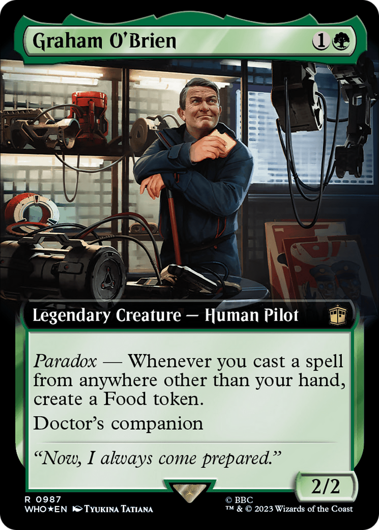 Graham O'Brien (Extended Art) (Surge Foil) (WHO-987)  Foil - Doctor Who: (Extended Art)