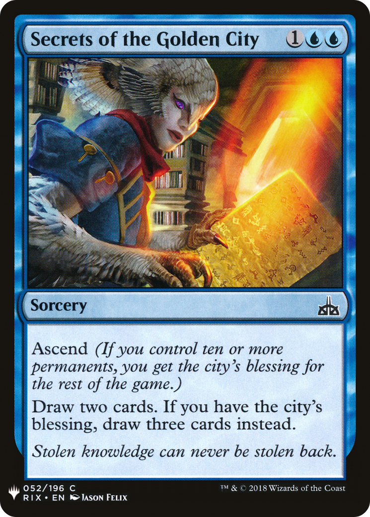 Secrets of the Golden City (LIST-RIX-52)  - The List