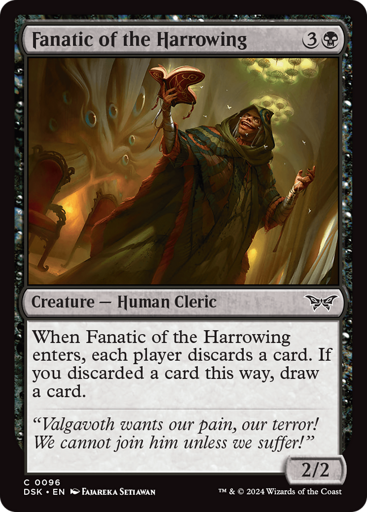 Fanatic of the Harrowing (DSK-096)  Foil - Duskmourn: House of Horror