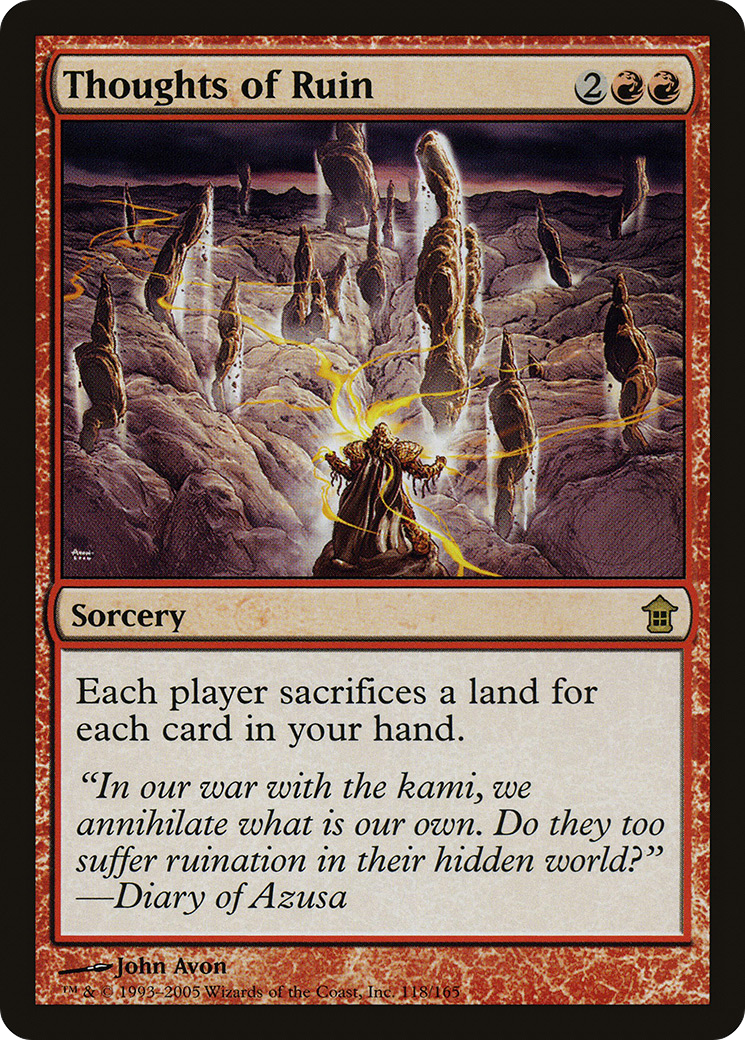 Thoughts of Ruin (SOK-118)  Foil - Saviors of Kamigawa