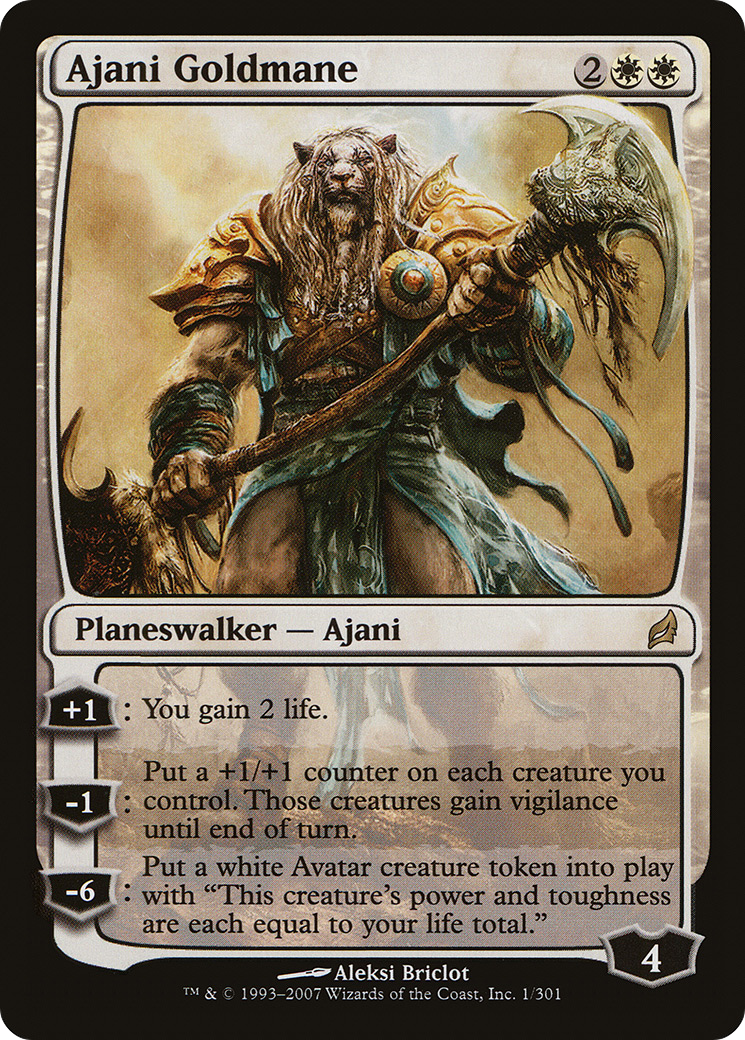 Ajani Goldmane (LRW-001)  Foil - Lorwyn