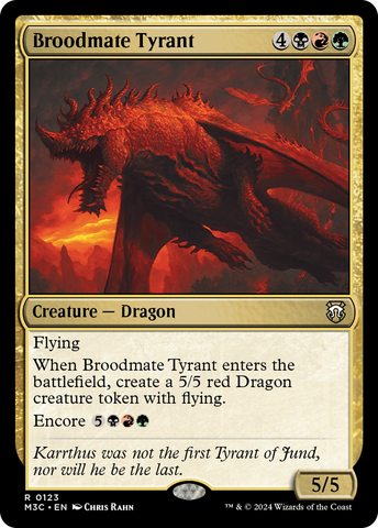 Broodmate Tyrant (M3C-123)  - Modern Horizons 3 Commander