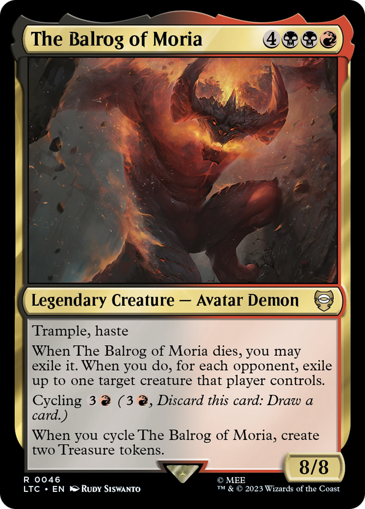 The Balrog of Moria (LTC-046)  - Tales of Middle-earth Commander