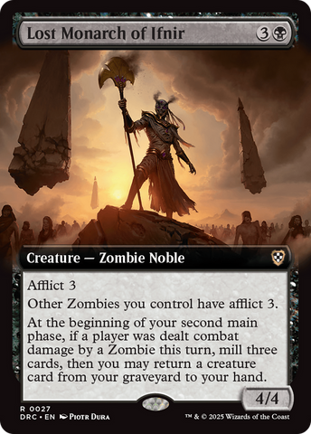 Lost Monarch of Ifnir (Extended Art) (DRC-027)  - Commander: Aetherdrift: (Extended Art)