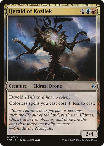 Herald of Kozilek (BFZ-205)  - Battle for Zendikar