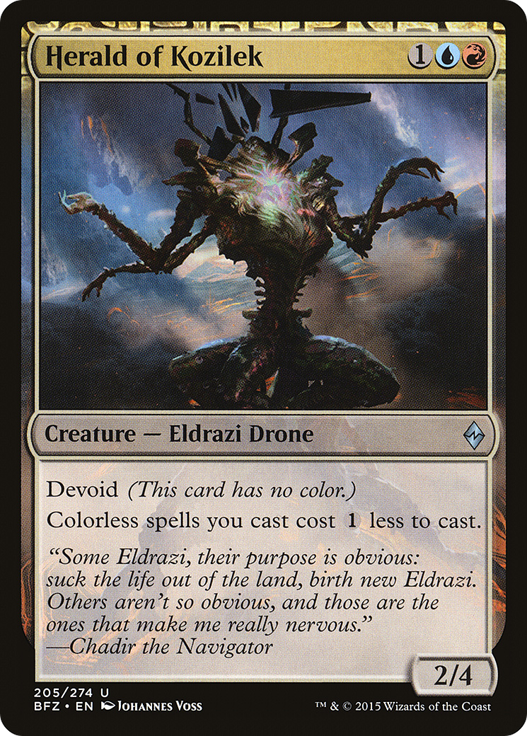 Herald of Kozilek (BFZ-205)  Foil - Battle for Zendikar