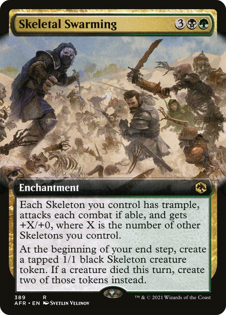 Skeletal Swarming (Extended Art) (AFR-389)  - Adventures in the Forgotten Realms: (Extended Art)