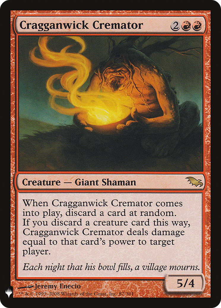 Cragganwick Cremator (LIST-SHM-87)  - The List
