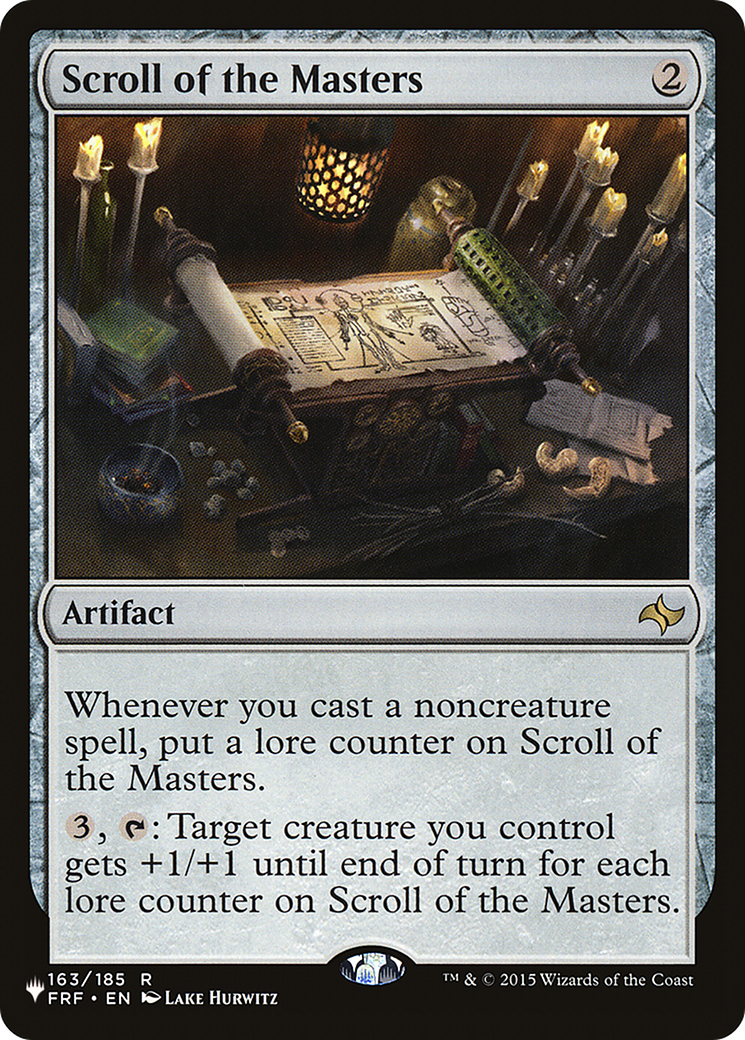 Scroll of the Masters (LIST-FRF-163)  - The List