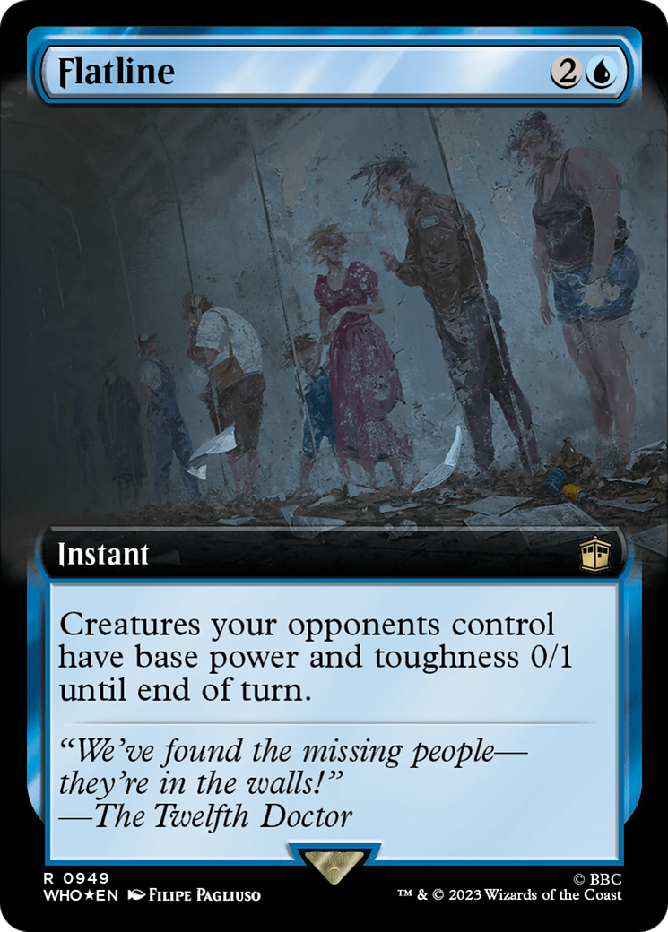 Flatline (Extended Art) (Surge Foil) (WHO-949)  Foil - Doctor Who: (Extended Art)