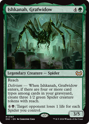 Ishkanah, Grafwidow (DSC-187)  - Duskmourn: House of Horror Commander