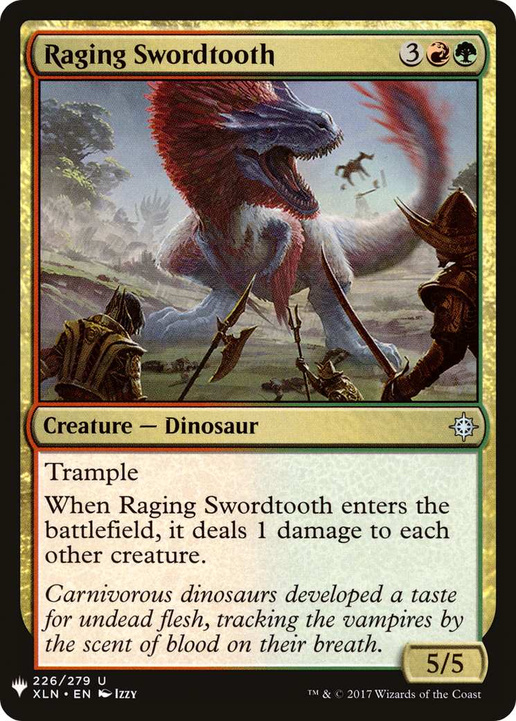 Raging Swordtooth (LIST-XLN-226)  - The List