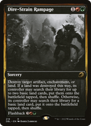 Dire-Strain Rampage (DBL-219)  Foil - Innistrad: Double Feature