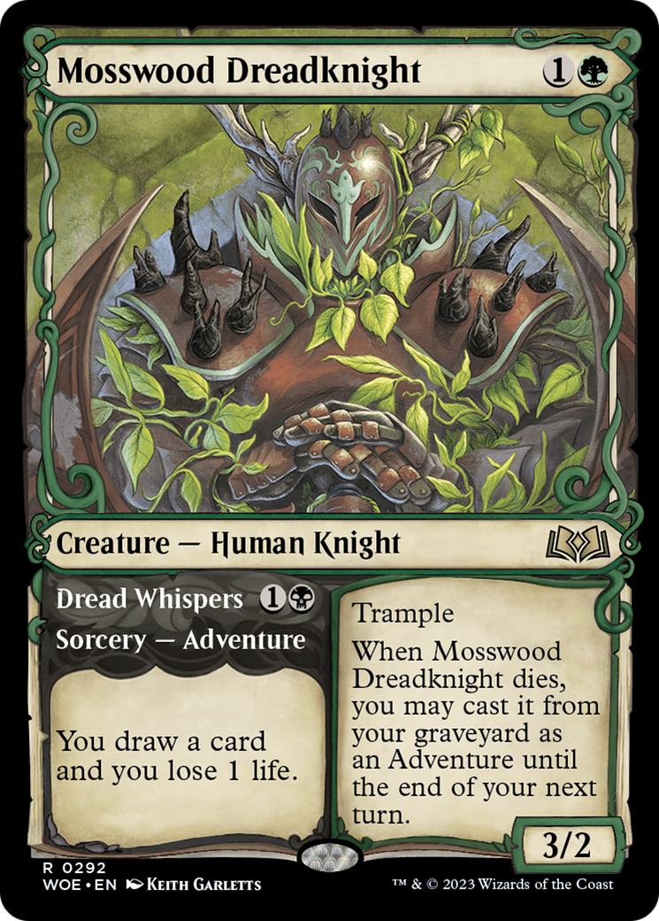 Mosswood Dreadknight (Showcase) (WOE-292)  Foil - Wilds of Eldraine: (Showcase)
