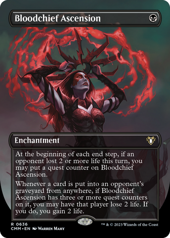 Bloodchief Ascension (Borderless) (CMM-636)  Foil - Commander Masters