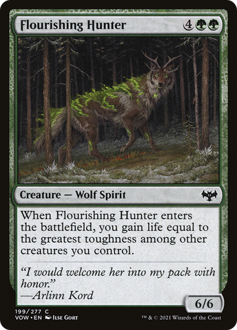 Flourishing Hunter (VOW-199)  - Innistrad: Crimson Vow
