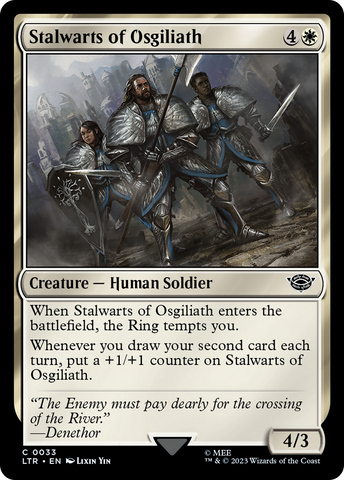 Stalwarts of Osgiliath (LTR-033) - The Lord of the Rings: Tales of Middle-earth Foil