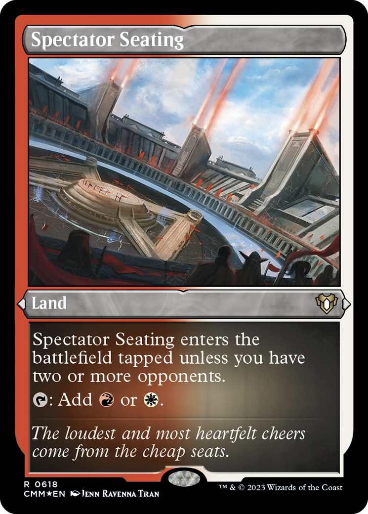 Spectator Seating (CMM-618)  Etched Foil - Commander Masters