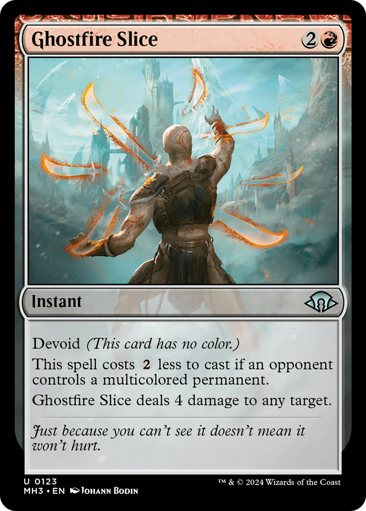 Ghostfire Slice (MH3-123)  Foil - Modern Horizons 3: (devoid)