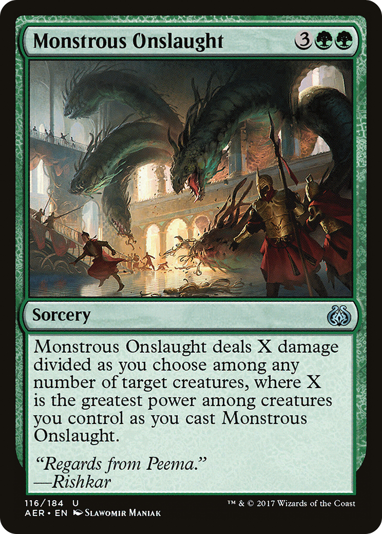 Monstrous Onslaught (AER-116)  - Aether Revolt