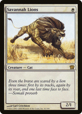 Savannah Lions (9ED-41★) - Ninth Edition Foil