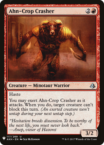 Ahn-Crop Crasher (LIST-AKH-117)  - The List