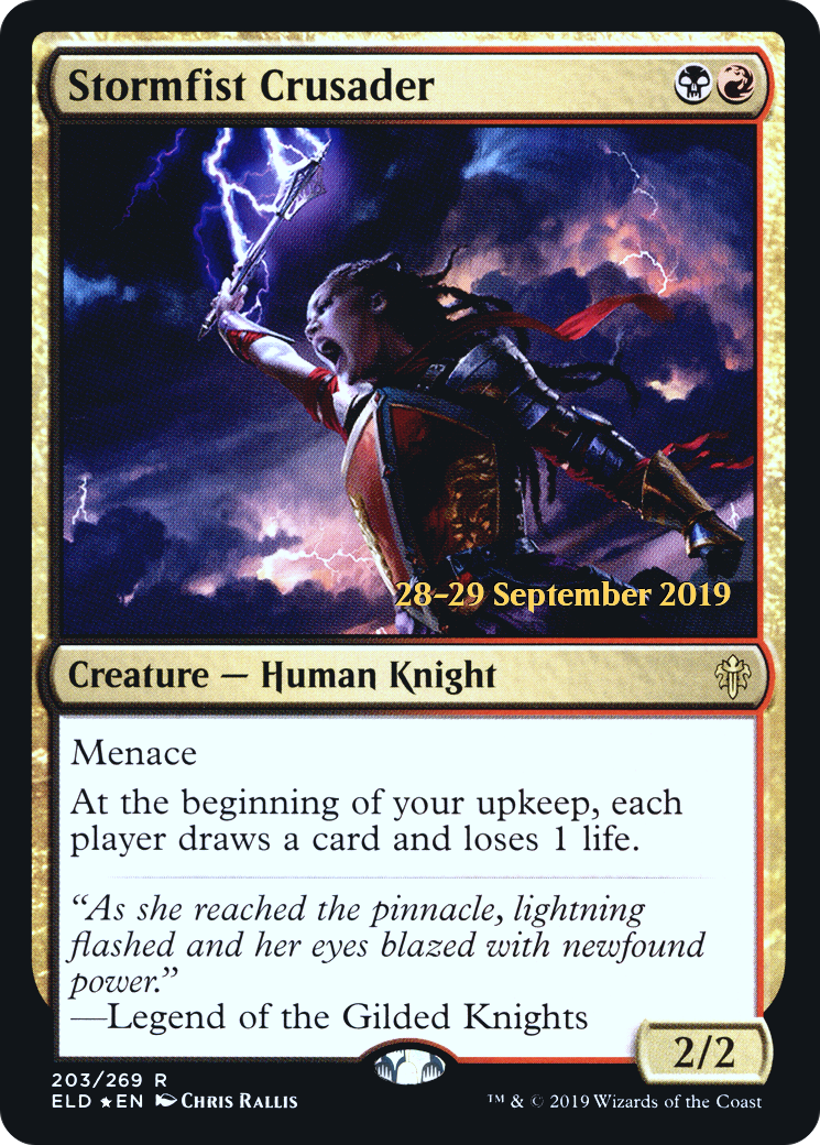 Stormfist Crusader (PRE-203)  Foil - Throne of Eldraine Promos
