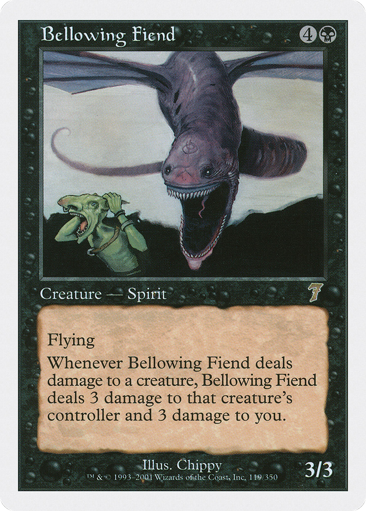 Bellowing Fiend (7ED-119) - Seventh Edition