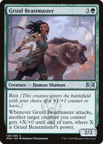Gruul Beastmaster (RNA-129)  Foil - Ravnica Allegiance