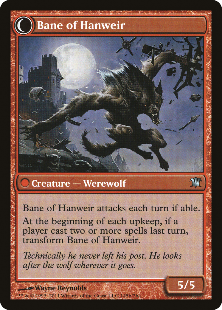 Hanweir Watchkeep (ISD-145)  - Innistrad: (Double Faced Transform)