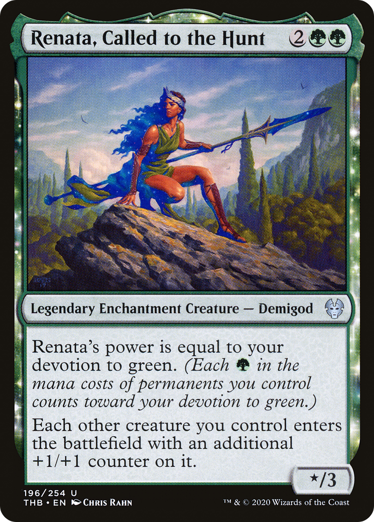 Renata, Called to the Hunt (THB-196)  - Theros Beyond Death: (enchantment)