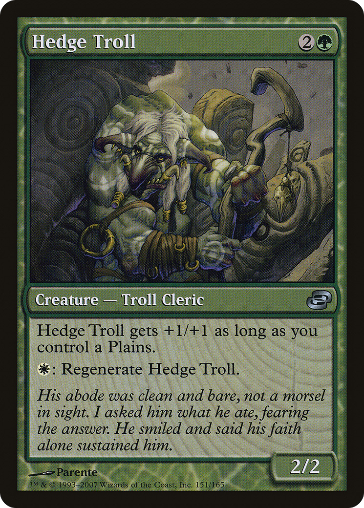 Hedge Troll (PLC-151)  - Planar Chaos: (colorshifted)