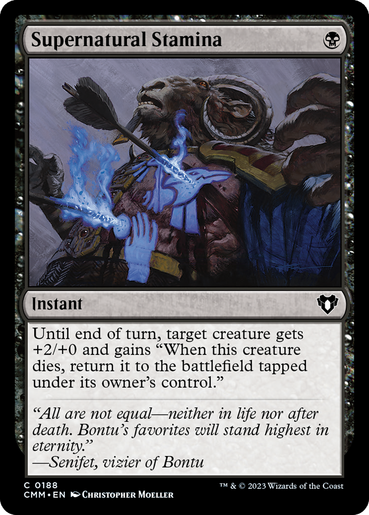 Supernatural Stamina (CMM-188)  - Commander Masters