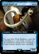 Flesh Duplicate (Extended Art) (Surge Foil) (WHO-950)  Foil - Doctor Who: (Extended Art)