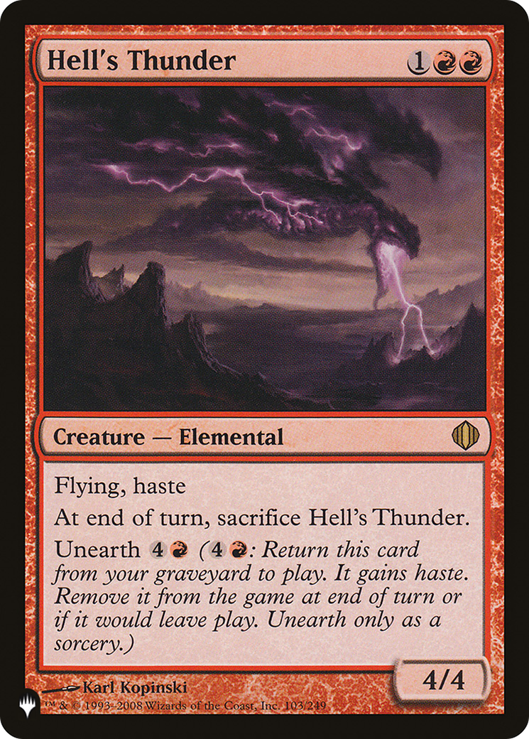 Hell's Thunder (LIST-ALA-103)  - The List