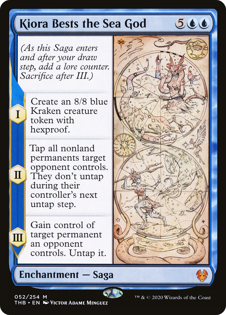 Kiora Bests the Sea God (THB-052)  Foil - Theros Beyond Death