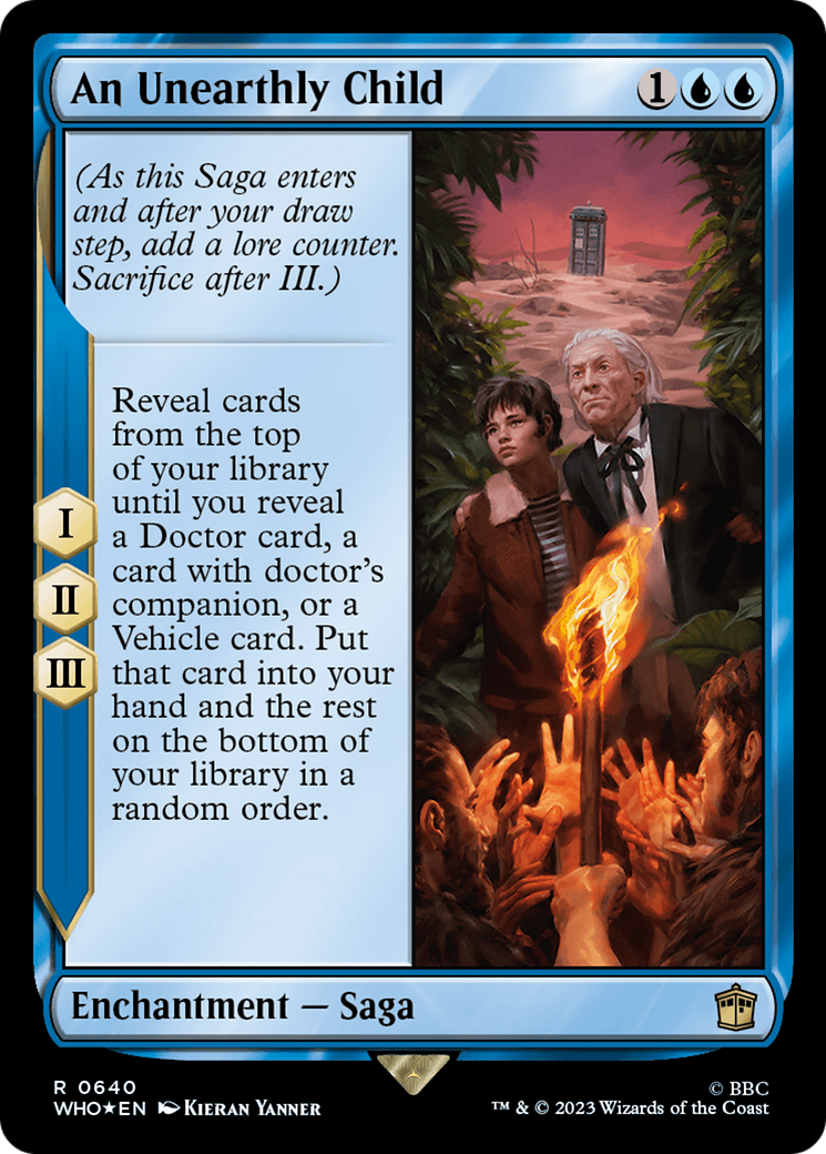 An Unearthly Child (Surge Foil) (WHO-640)  Foil - Doctor Who